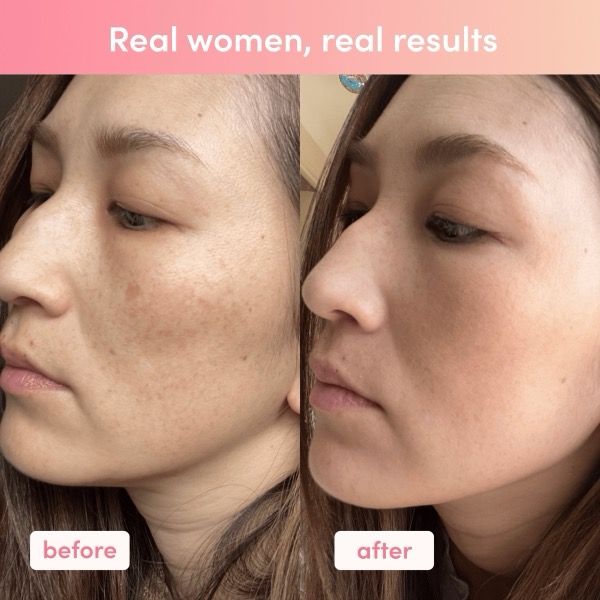 Calendar showing collagen supplement results timeline