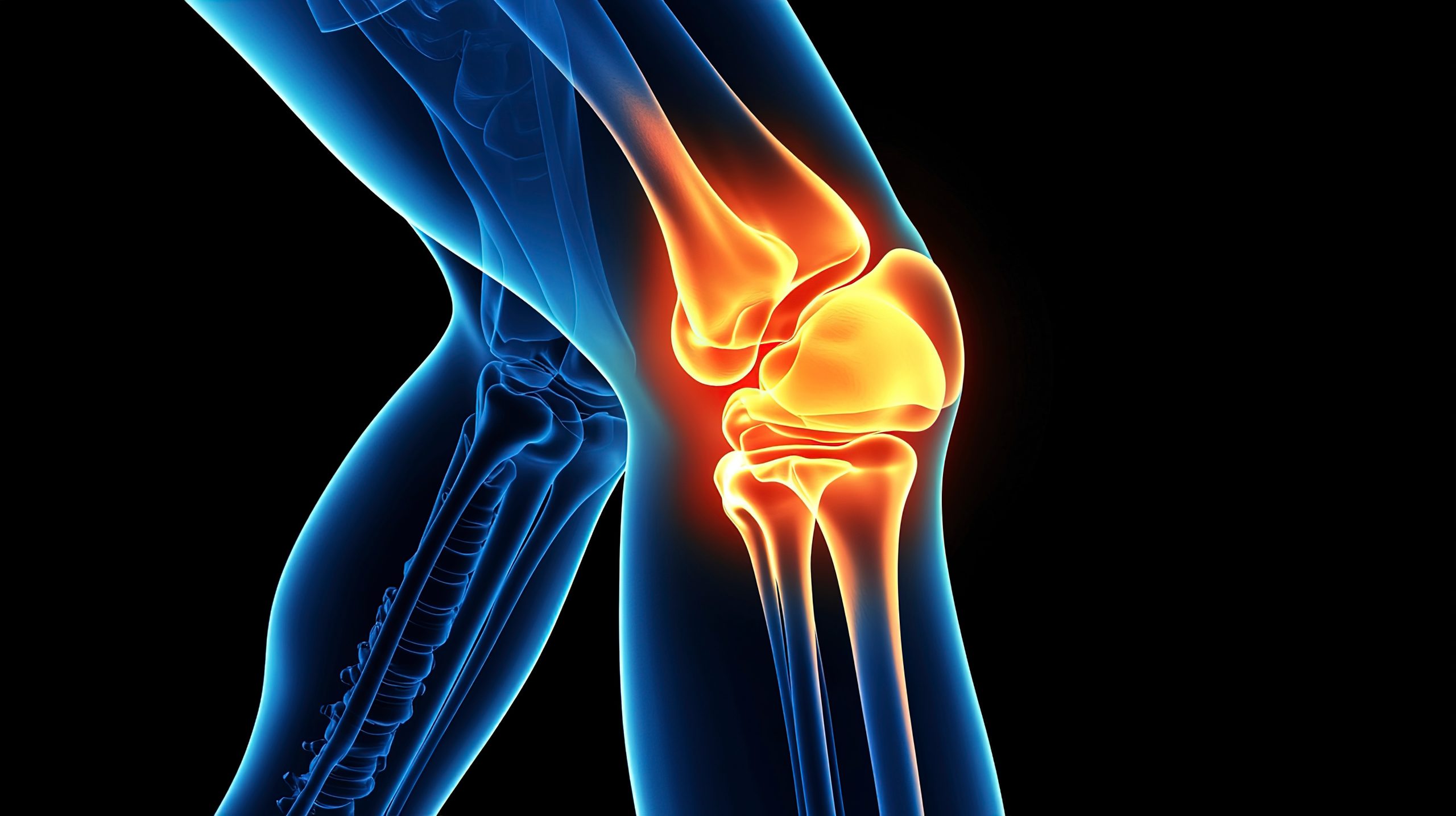 Person with healthy joints taking collagen supplement