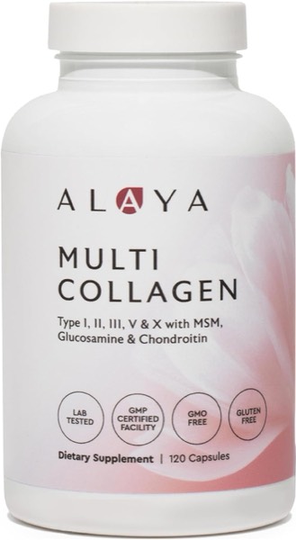 Alaya Naturals Hydrolyzed Multi Collagen Peptides Protein Capsules - Type I product image