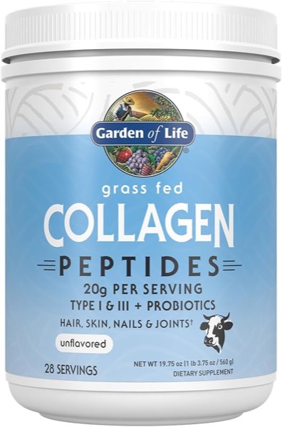 Garden of Life Grass Fed Collagen Peptides Powder Unflavored Collagen Powder for Women Men Hair Skin Nails Joints product image